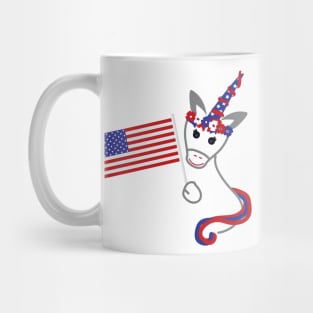 4th of July Unicorn and Usa flag Mug